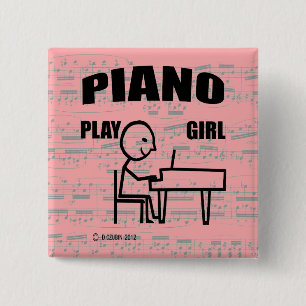 Chapa Cuadrada Chica de juego de piano
