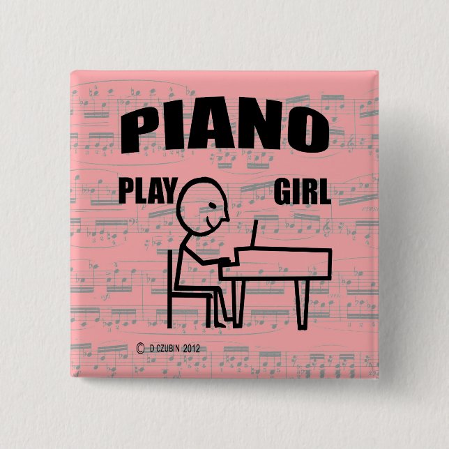 Chapa Cuadrada Chica de juego de piano (Anverso)
