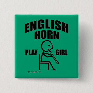 Chapa Cuadrada Chica de juego del Cuerno de Inglés