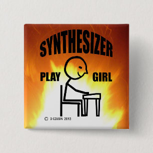Chapa Cuadrada Chica de reproducción de sintetizador