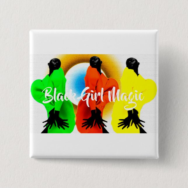 Chapa Cuadrada Chica negro mágico (Anverso)