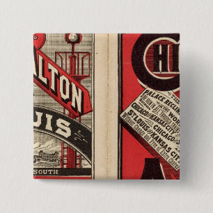 Chapa Cuadrada Chicago y Alton Railroad