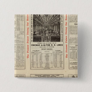 Chapa Cuadrada Chicago y Alton Railroad 3
