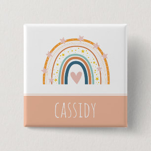 Chapa Cuadrada Chicas del arcoiris Pastel