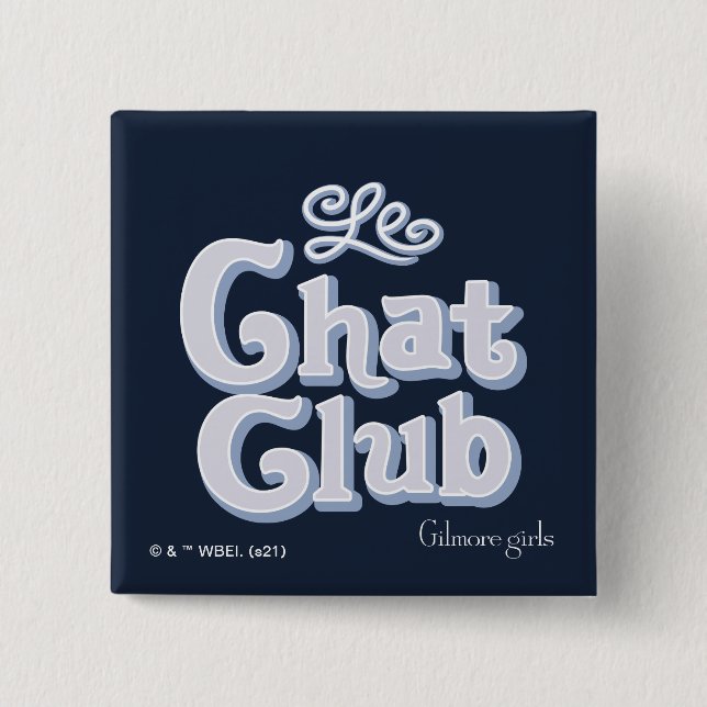 Chapa Cuadrada Chicas Gilmore | Le Chat Club (Anverso)