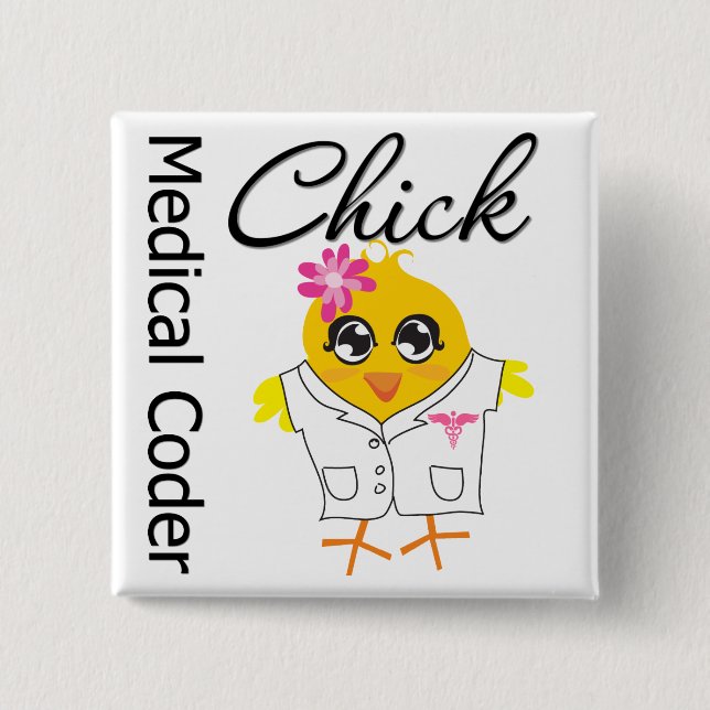 Chapa Cuadrada Chick de código médico (Anverso)