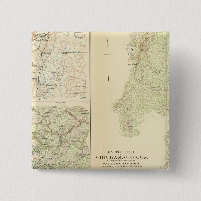 Chapa Cuadrada Chickamauga, Ga (Anverso)