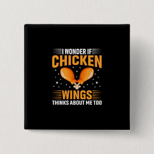Chapa Cuadrada Chicken Lover Ala de pollo