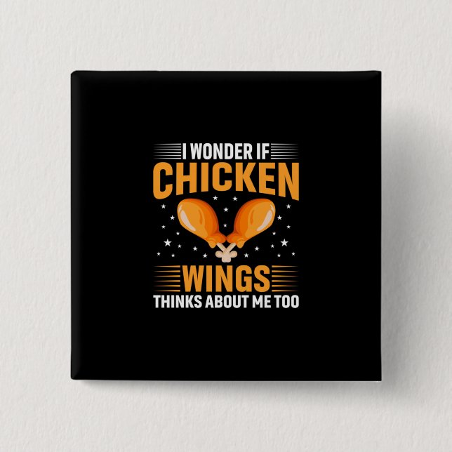 Chapa Cuadrada Chicken Lover | Ala de pollo (Anverso)