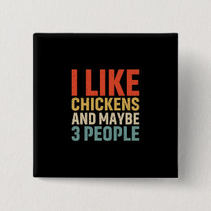 Chapa Cuadrada Chicken Lover   Me Gustan Los Pollos