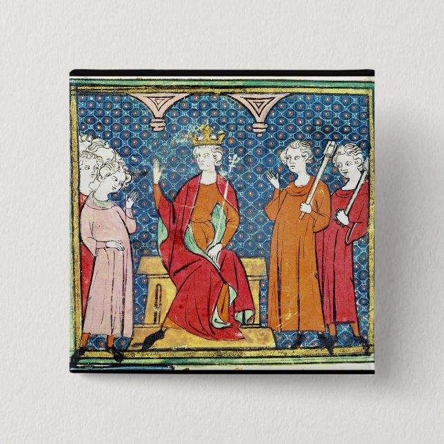 Chapa Cuadrada Childeric II, rey de Merovingian de Austrasia (Anverso)