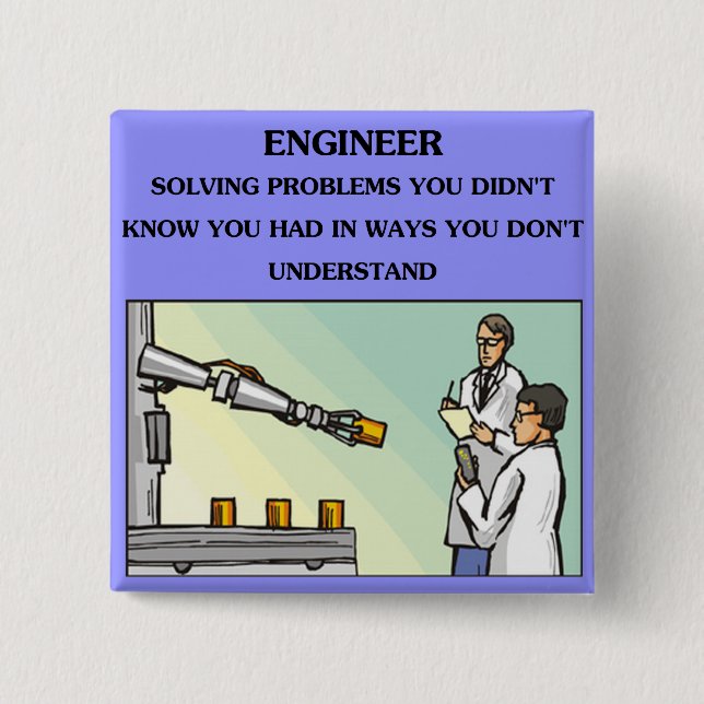 Chapa Cuadrada chiste de la ingeniería del ingeniero (Anverso)