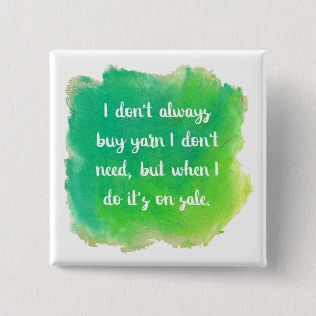 Chapa Cuadrada Chiste de la venta del hilado (Anverso)