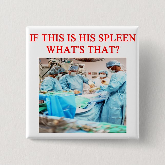 Chapa Cuadrada chiste graciosamente del médico (Anverso)