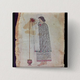 Chapa Cuadrada Chocolate preparado indio mexicano, del códice