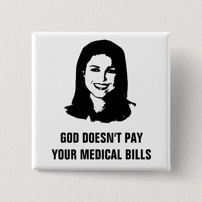 Chapa Cuadrada Christine Anti O'Donnell (Anverso)