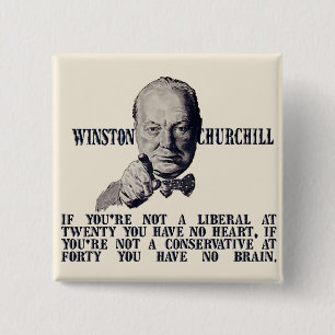 Chapa Cuadrada Churchill en conservadores y liberales