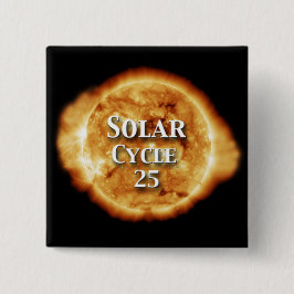 Chapa Cuadrada Ciclo solar 25 Sol activo