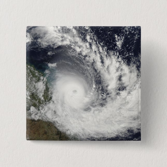 Chapa Cuadrada Ciclón tropical Hamish sobre Australia (Anverso)