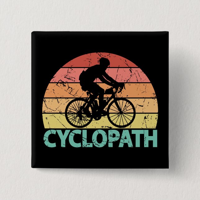 Chapa Cuadrada Ciclopath divertida (Anverso)