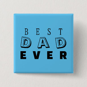 Chapa Cuadrada Cielo azul de la tipografía del Día del Padre "Mej
