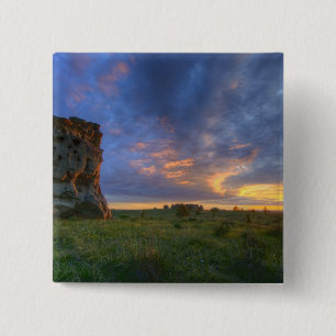 Chapa Cuadrada Cielos espectaculares de puesta de sol en Medicine