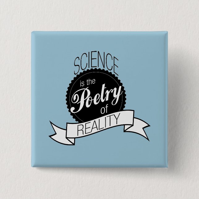 Chapa Cuadrada Ciencia: Poesía de la realidad (Anverso)