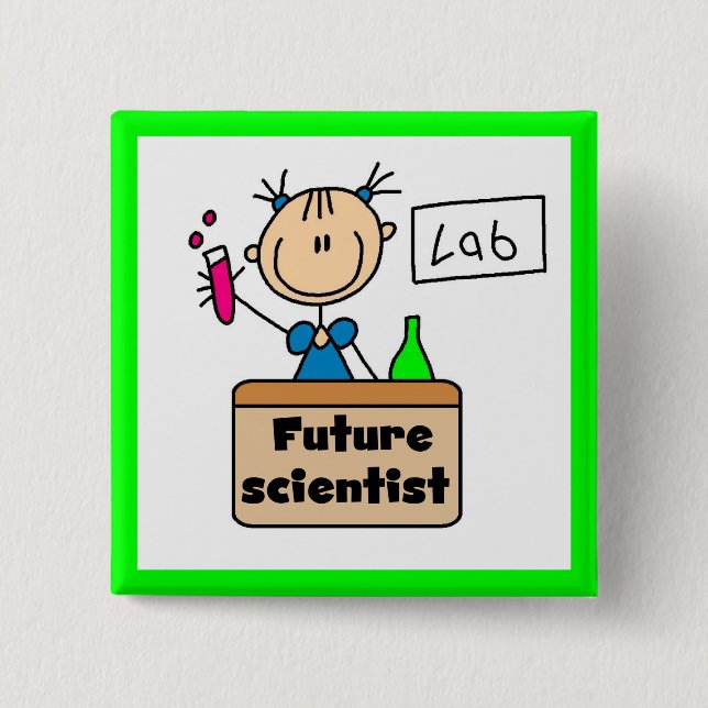 Chapa Cuadrada Científico del Futuro (Anverso)