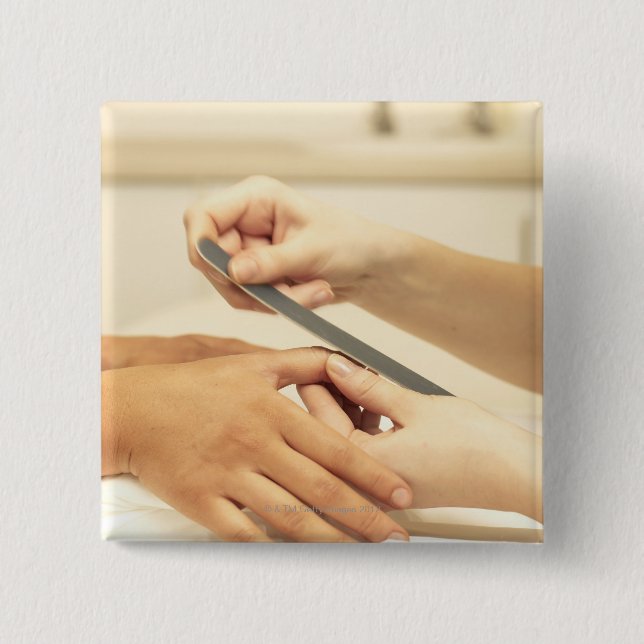 Chapa Cuadrada Cierre de la manicura (Anverso)