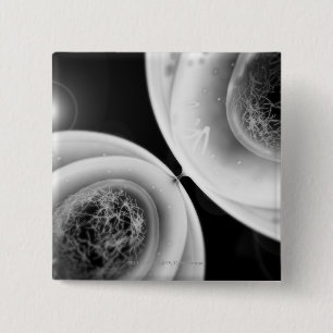 Chapa Cuadrada Ciérrese encima de mirada en la división celular