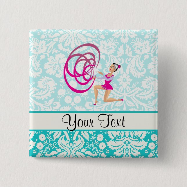 Chapa Cuadrada Cinta de la gimnasia rítmica (Anverso)