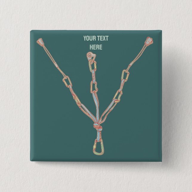 Chapa Cuadrada Cinturón de escalada de roca comercial (Anverso)