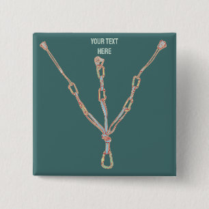 Chapa Cuadrada Cinturón de escalada de roca comercial