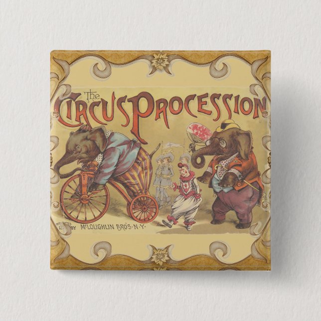 Chapa Cuadrada Circo (Anverso)