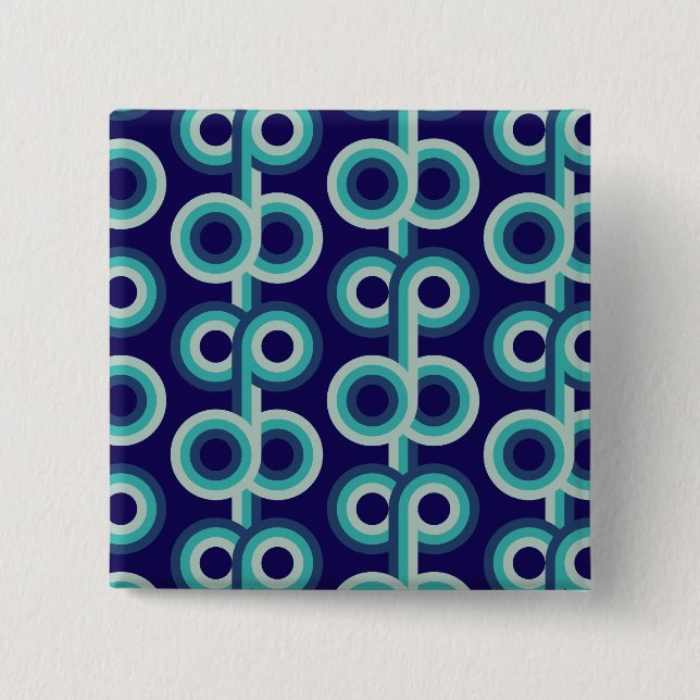 Chapa Cuadrada Círculos azules (Anverso)