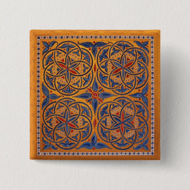 Chapa Cuadrada Círculos medievales (Anverso)