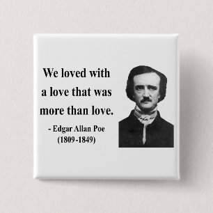 Chapa Cuadrada Cita 12b de Edgar Allen Poe
