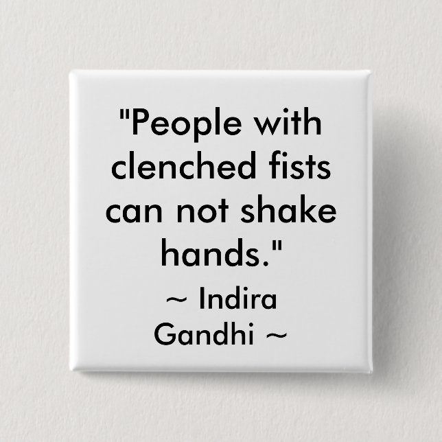 CHAPA CUADRADA CITA DE LA PAZ (Anverso)