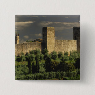 Chapa Cuadrada Ciudad amurallada de Monteriggioni, en la provinci