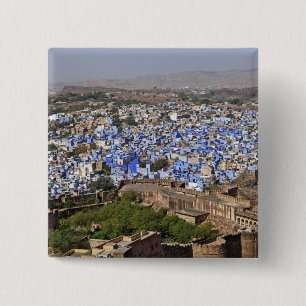 Chapa Cuadrada Ciudad Azul vista desde el fuerte de Mehrangarh / 