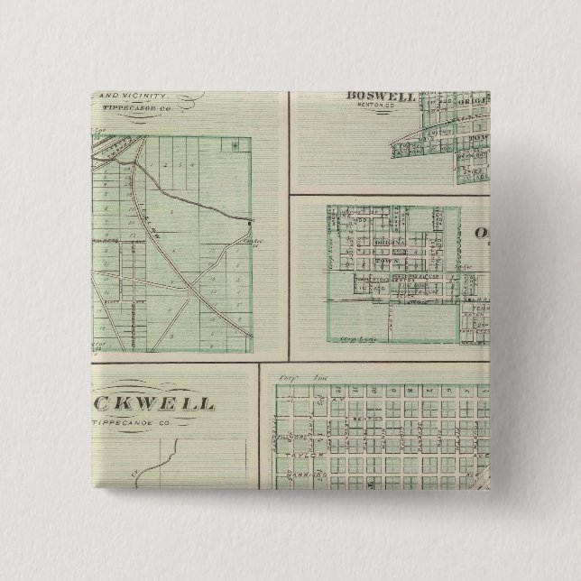 Chapa Cuadrada Ciudad corporativa de Fowler, Benton Co (Anverso)