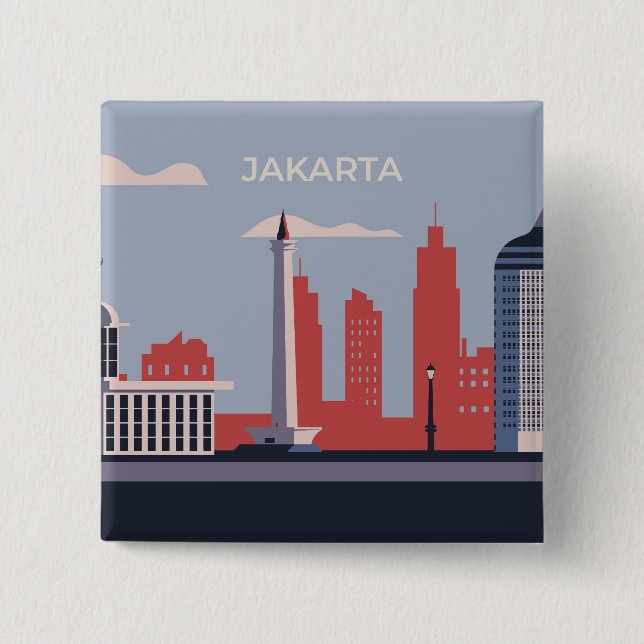 Chapa Cuadrada Ciudad de Jakarta (Anverso)