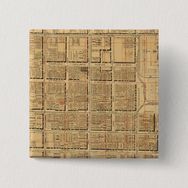 Chapa Cuadrada Ciudad de México 3 (Anverso)