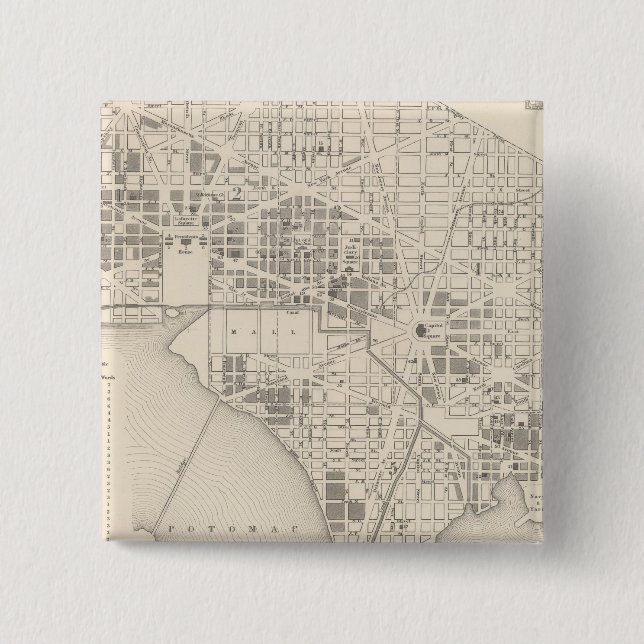 Chapa Cuadrada Ciudad de Washington 2 (Anverso)