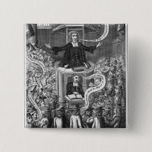 Chapa Cuadrada Ciudadano de Daniel, ilustracion de los 'retratos