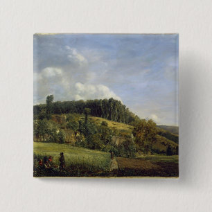 Chapa Cuadrada Claro cerca de un pueblo, 1833 del bosque