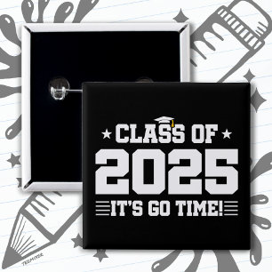 Chapa Cuadrada Clase de 2025 Graduación de secundaria de 2025