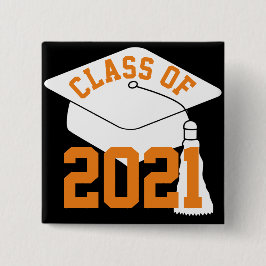 Chapa Cuadrada Clase de naranja de 2024 Grad Cap