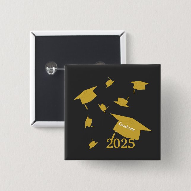 Chapa Cuadrada Class of 2025 grad cap  (Anverso y reverso)