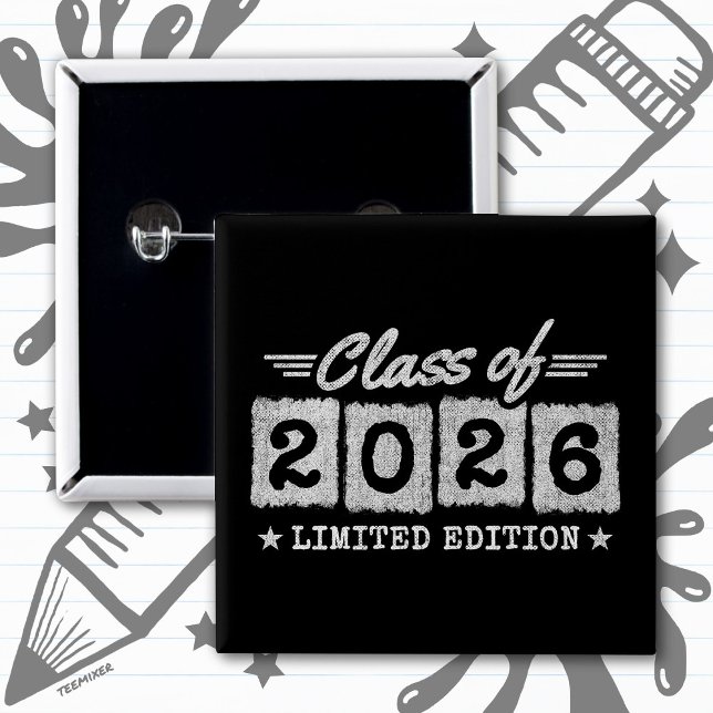 Chapa Cuadrada Class of 2026 Limited Edition Graduation Quote (Subido por el creador)